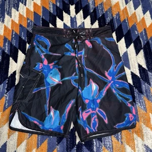 Diesel Beachwear Swimwear Trunks Men’s Medium Bathing Suit Futuristic Board Surf - Picture 1 of 10