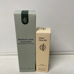 INCELLDERM Moisture Layer Sonnenschutz + Sheer Glow BB Cream SET Neu Paket - Bild 1 von 4