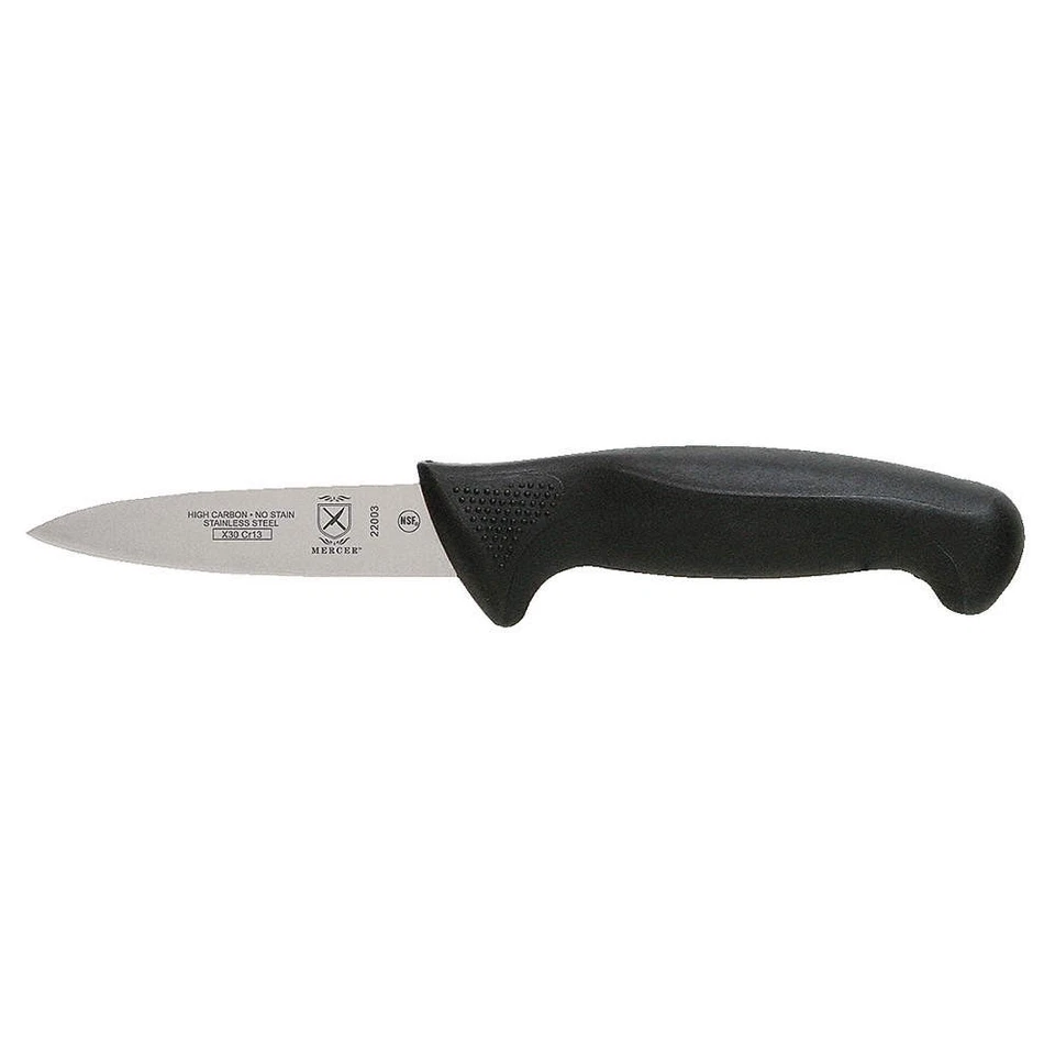 Cuchillo de pelar MERCER CUTLERY M22003, hoja de 3 1/2 pulgadas, mango negro 6AKJ7 Foto 1 de 1