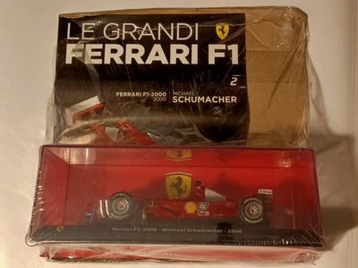 Grandi Ferrari Schumacher F1 2000 scala 124 Nuova Sigillata con fascicolo n⁰ 2  - Immagine 1 di 4