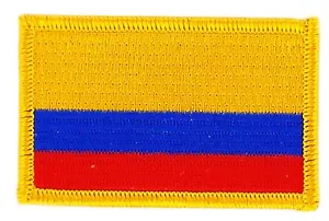 Parche bandera PATCH COLOMBIA 7x4,5cm bordado termoadhesivo nuevo - Picture 1 of 1
