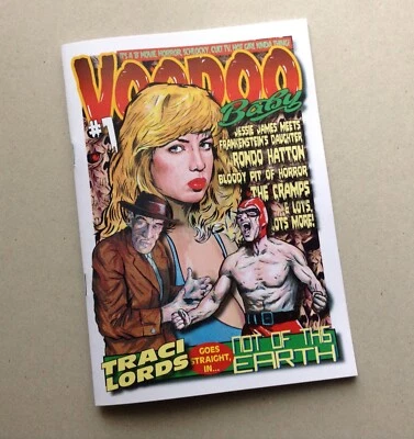 VOODOO BABY #1. HORROR & RETRO BABES ZINE TRACI LORDS, THE CRAMPS, MAGGIE NOLAN