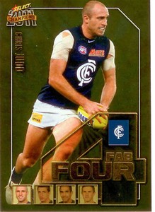 2011 Select AFL Champions Fab Four Gold Card FFG9 Chris Judd (Carlton)
