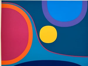 Siebdruck "Große Konstellation" 1971 Künstler: Kurt Merk - Bild 1 von 4