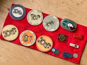 Insignias Juegos Olímpicos 80 Coleccionables, URSS, Juego de 12 piezas - Imagen 1 de 6