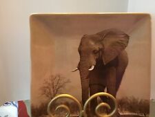 Dario Farrucci Vintage Elephant Square Plate 8.5â Pre-Owned