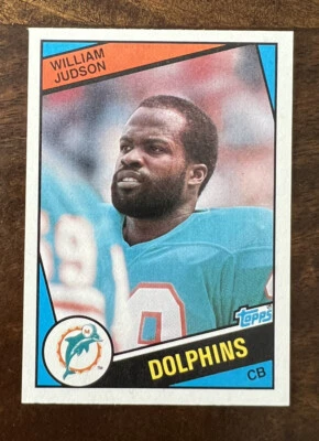 1984 Topps Football #122 William Judson Miami Dolphins - Image 1 of 2