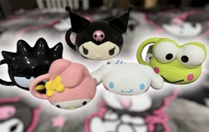 FULL Set of 5 ~ Hello Kitty Friends Sanrio Sculpted Ceramic Mugs~ - Picture 1 of 9