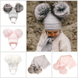 SATILA Hat Wool Woolly Bobble Pompom Scarf From 3M - 5 years Swedish Designer