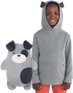 Cubcoats Pimm The Puppy 2 in 1 Transforming Pullover Hoodie & weiches Plüschtier 3T - Bild 1 von 6