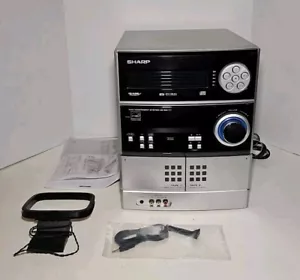 Sharp CD-ES777 5 Disc CD and Double Cassette Deck System Only (No Speakers) - Picture 1 of 8