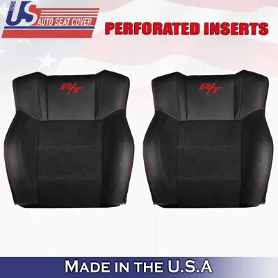 2006 до 2010 для Dodge Charger RT водителя и пассажира верхний Perf кожаные чехлы черный - Изображение 1 из 4