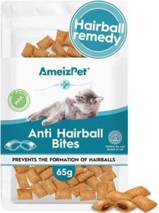 AmeizPet Anti Haarballen Leckerli, Haarballen Heilmittel für Katzen, Katzenkekse Haarballen - - Bild 1 von 6