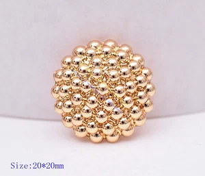 10 piezas Flor Metal Dorado Vástago Costura Botones Concho Hágalo Usted Mismo Costura Ropa Abrigo Jean - Imagen 1 de 9