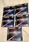 5 Philips DVD + RW 120 Minutes Video Extended Play 240 4.7GB Data Single Sided 