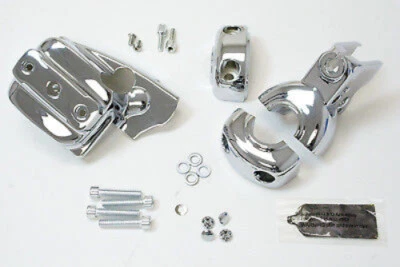 Kit de vestir cubiertas de controles de manillar de embrague de freno cromado Kuryakyn Harley #9119 Foto 1 de 3