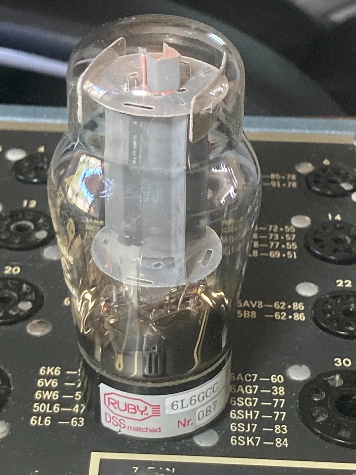 Tubo de vacío 6L6GCC Ruby Big Bulb - Probado Foto 1 de 1