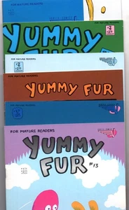 6 Stück ~ Yummy Fur 11 13 14 15 16 17 Vortex Comics 1988 1989 Chester Brown!! - Bild 1 von 13