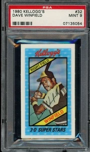 1980 Kellogg's #32 Dave Winfield PSA 9 San Diego Padres (5054) - Picture 1 of 2