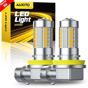 H11 H8 LED Fog Light Bulbs for Honda Acura Toyota Bright 3000K Golden Yellow G27 - Picture 1 of 26