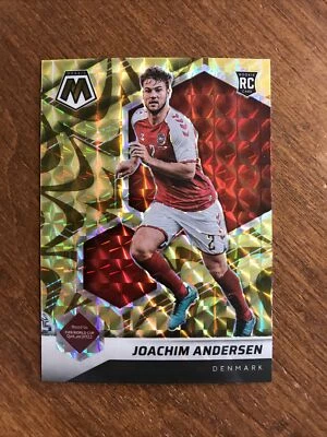 Joachim Andersen 2021-22 Mosaic Gold Reactive Prizm Rookie #152 Denmark RC - Image 1 of 2