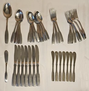 49 Pcs Vintage Oneidacraft Premium Stainless Paul Revere Knives Forks Spoons - Picture 1 of 19