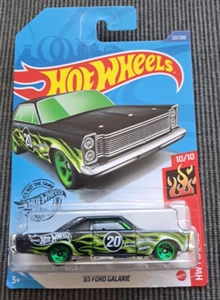Hot Wheels '65 FORD GALAXIE GREEN #221/250. 2019 HW FLAMES SERIES 10/10. - Picture 1 of 4
