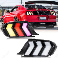 Produktbild - Paar Upgrade RGB LED Heck Rückleuchten Rücklichtfür Ford Mustang 2015-2023