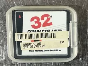 32mb Sandisk CompactFlash Memory Card - 32 mb SanDisk Compact Flash - Picture 1 of 5