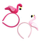  2 Pcs Hawaii Hair Hoops Flamingo Party Decorations Bags Filler