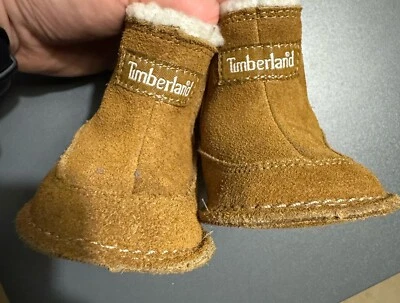 Botines de bebé Timberland de gamuza tostada -0,5 UK/US 1 Foto 1 de 4