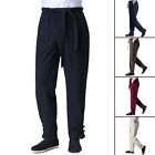  Martial Arts Kung Fu Trousers Wingchun Tai Chi Pants  Ankle-Tied Pants Belt New