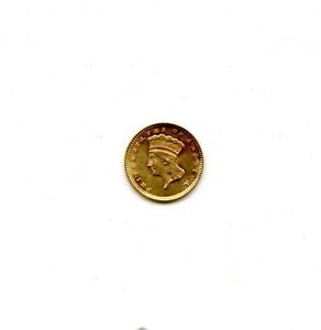 1874 Indian Princess G$1 Gold Dollar Coin Uncirculated