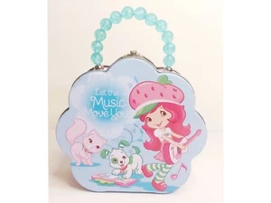 Strawberry Shortcake Childs Metal Purse With Bead Handle EUC - Picture 1 of 8