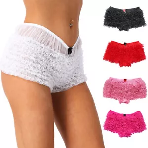 Women's Ruffled Lace Bloomers Knickers Panties Dance Shorts Underwear Lingerie. - Picture 1 of 35
