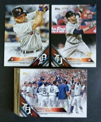 2016 Topps  DETROIT TIGERS ~ 28 Card Team Set ~  Series 1 & 2 with Update - Image 1 of 4
