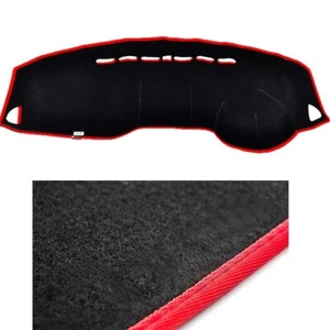 Black w/ Red Line Edge Dash Mat Cover for 06/2010 ~ 2020 Mitsubishi ASX RH - Picture 1 of 6