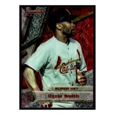 1994 Bowman's Best #3 Ozzie Smith Red Refractor St. Louis Cardinals Baseball