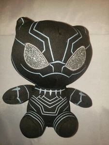 TY Marvel Plush Black Panther Stuffed Animal Beanie Toy Wakanda Tags 6" - Picture 1 of 11