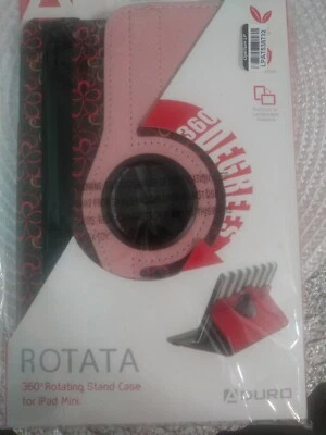  FUNDA CON SOPORTE GIRATORIO MINI ROTATA 360 PARA IPAD MINI ADURO FLORES ROSAS Foto 1 de 4