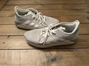 Adidas Women's Cloudfoam Running Shoe Size 8.5 Grey/White/ - Picture 1 of 4