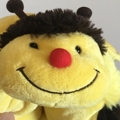 Pillow Pets Bumblebee Bee Yellow Brown Stuffed Animal Beanbag Plush Toy PEE WEES - Image 1 of 4