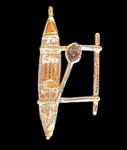 Vintage Silver Hawaiian OUTRIGGER CANOE 3D CHARM Pendant Hawaii - Picture 1 of 3