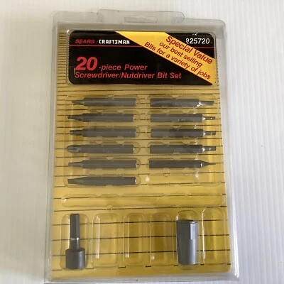 Vintage Sears Craftsman Screwdriver Nutdriver Bit Set Incomplete Made in the USA - Image 1 of 4