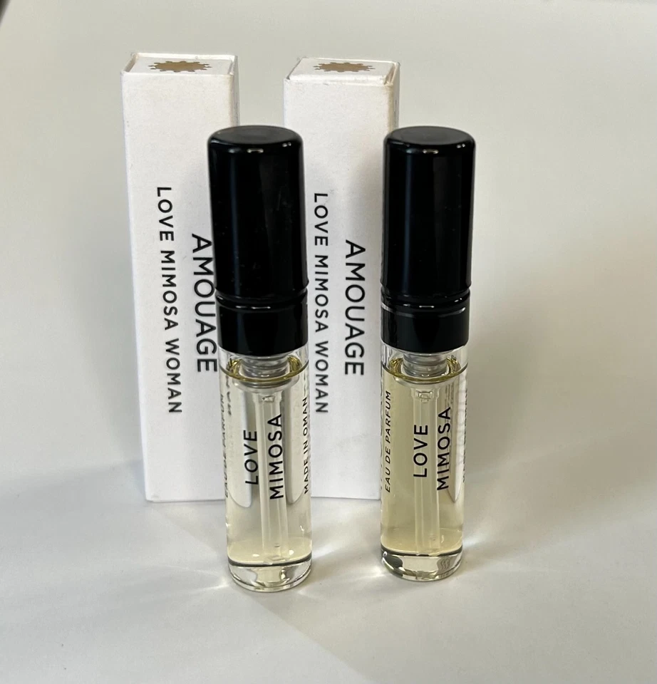 Amouage Love Mimosa Mujer EDP 2x2ml Vial Spray Nuevo Con Tarjeta Foto 1 de 1