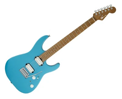二手 Charvel Pro-Mod DK24 HH 2PT 电吉他 - 哑光蓝色霜 — 第 1/4 张图片