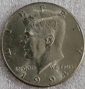 Moneda de medio dólar Kennedy 1994-D - circulada *C468 - Imagen 1 de 3