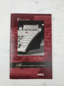 NEC Electra Elite Multiline Telephone User Guide 750800 - Imagen 1 de 2