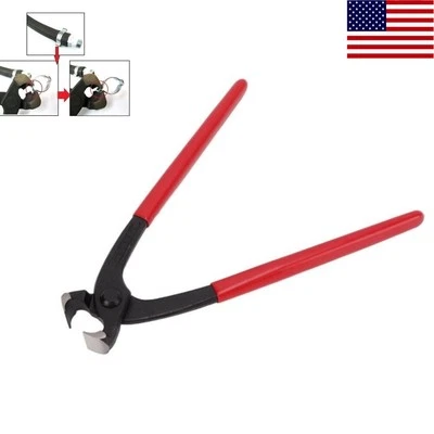 Alicates de clip de oreja doble cierre lateral y extremo clip de manguera de oreja pinza sujeción CV aire Foto 1 de 4