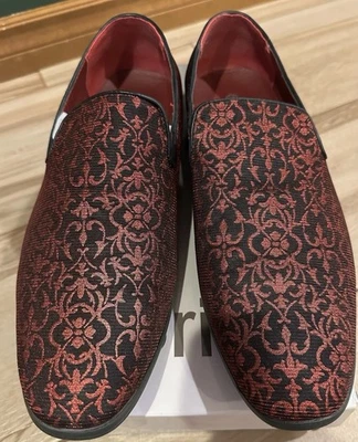 Brix Men’s Red & Black Loafers - Size 11 - Image 1 of 4